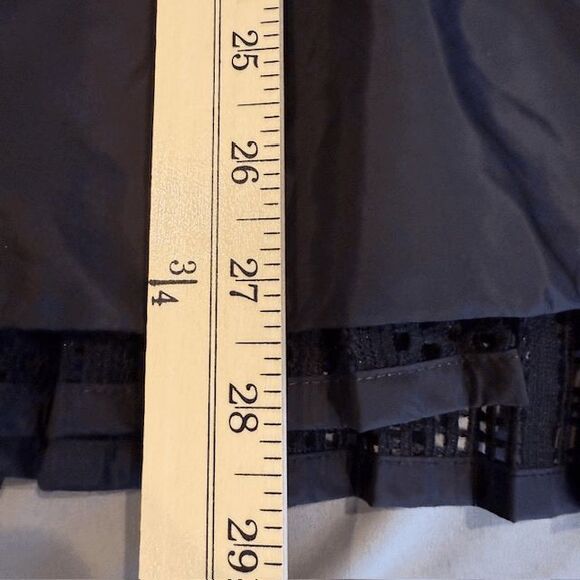 NWOT MONCLER  AUTHENTICATED Baaba Crocheted Lace Trimmed Nylon Parka Large (3) - Picture 15 of 16